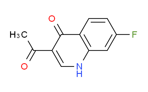 CAS No. 1023293-76-6, 3-Acetyl-7-fluoroquinolin-4(1H)-one