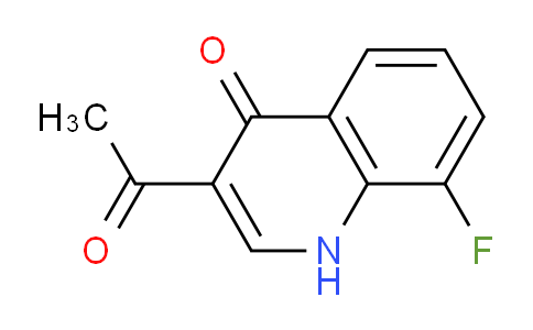 CAS No. 1023294-06-5, 3-Acetyl-8-fluoroquinolin-4(1H)-one