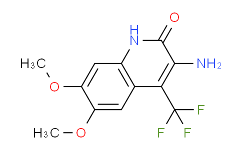 CAS No. 249737-01-7, 3-Amino-6,7-dimethoxy-4-(trifluoromethyl)quinolin-2-ol