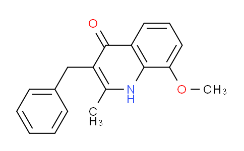 CAS No. 1186205-01-5, 3-Benzyl-8-methoxy-2-methylquinolin-4(1H)-one