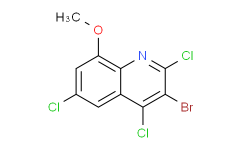 CAS No. 1447963-16-7, 3-Bromo-2,4,6-trichloro-8-methoxyquinoline
