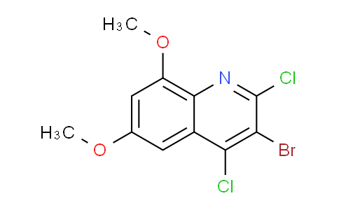 CAS No. 1447961-48-9, 3-Bromo-2,4-dichloro-6,8-dimethoxyquinoline