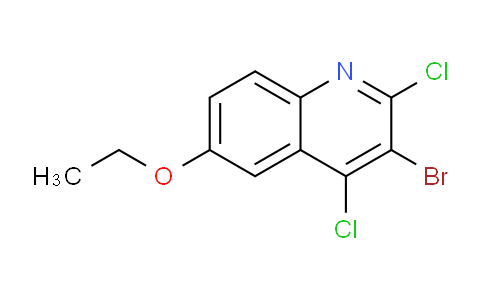CAS No. 1447949-21-4, 3-Bromo-2,4-dichloro-6-ethoxyquinoline