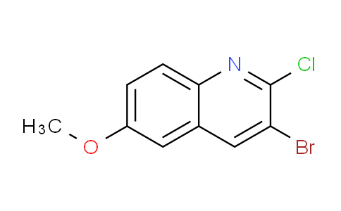 CAS No. 1447961-61-6, 3-Bromo-2-chloro-6-methoxyquinoline