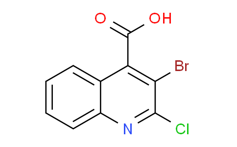 CAS No. 1437453-12-7, 3-Bromo-2-chloroquinoline-4-carboxylic acid
