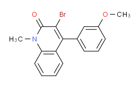 CAS No. 1086398-26-6, 3-Bromo-4-(3-methoxyphenyl)-1-methylquinolin-2(1H)-one