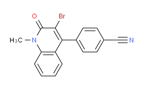 CAS No. 950985-29-2, 3-Bromo-4-(4-cyanophenyl)-1-methyl-2-oxo-1,2-dihydroquinoline