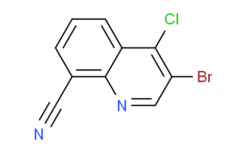CAS No. 1334499-67-0, 3-Bromo-4-chloroquinoline-8-carbonitrile