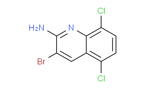 CAS No. 1447957-99-4, 3-Bromo-5,8-dichloroquinolin-2-amine