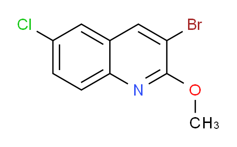 CAS No. 1197340-23-0, 3-Bromo-6-chloro-2-methoxyquinoline