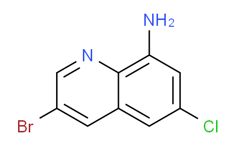 CAS No. 183543-65-9, 3-Bromo-6-chloroquinolin-8-amine