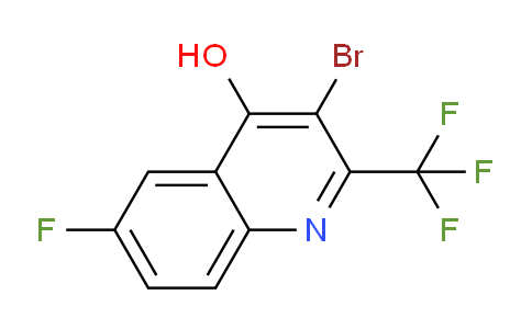CAS No. 1072944-66-1, 3-Bromo-6-fluoro-2-(trifluoromethyl)quinolin-4-ol