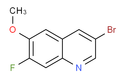 CAS No. 1009812-48-9, 3-Bromo-7-fluoro-6-methoxyquinoline