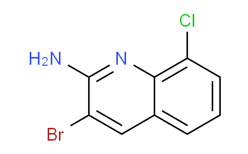 CAS No. 1447960-43-1, 3-Bromo-8-chloroquinolin-2-amine