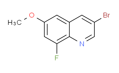 CAS No. 889660-70-2, 3-Bromo-8-fluoro-6-methoxyquinoline