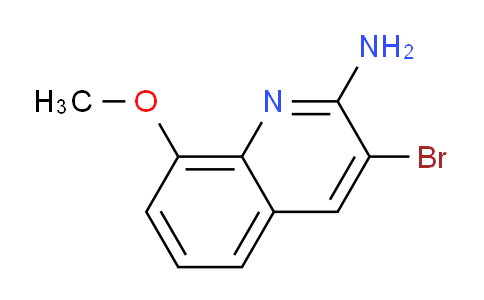 CAS No. 1447953-33-4, 3-Bromo-8-methoxyquinolin-2-amine