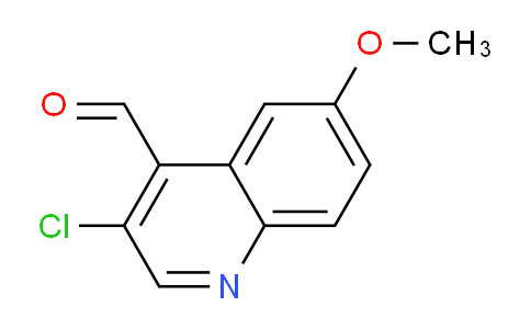 CAS No. 733808-34-9, 3-Chloro-6-methoxyquinoline-4-carbaldehyde