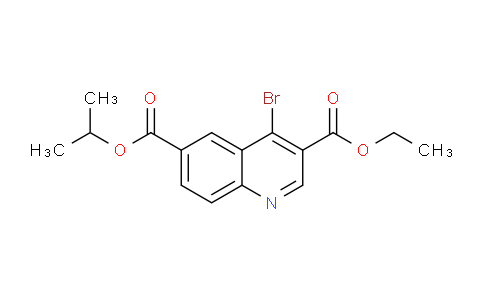 CAS No. 1378259-86-9, 3-Ethyl 6-isopropyl 4-bromoquinoline-3,6-dicarboxylate
