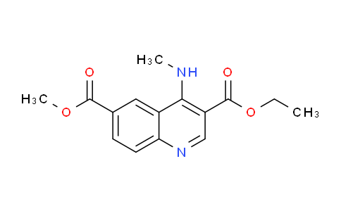 CAS No. 1215571-60-0, 3-Ethyl 6-methyl 4-(methylamino)quinoline-3,6-dicarboxylate