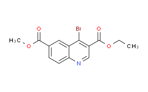 CAS No. 1378260-99-1, 3-Ethyl 6-methyl 4-bromoquinoline-3,6-dicarboxylate