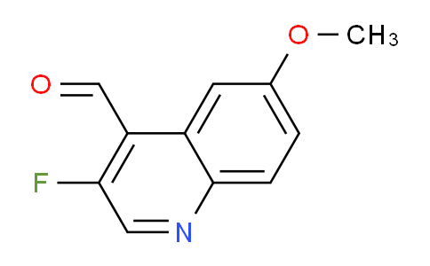 CAS No. 945455-79-8, 3-Fluoro-6-methoxyquinoline-4-carbaldehyde