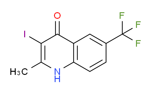 CAS No. 1330753-31-5, 3-Iodo-2-methyl-6-(trifluoromethyl)quinolin-4(1H)-one