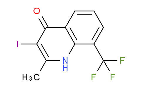 CAS No. 1330751-11-5, 3-Iodo-2-methyl-8-(trifluoromethyl)quinolin-4(1H)-one