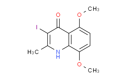 CAS No. 1330750-74-7, 3-Iodo-5,8-dimethoxy-2-methylquinolin-4(1H)-one