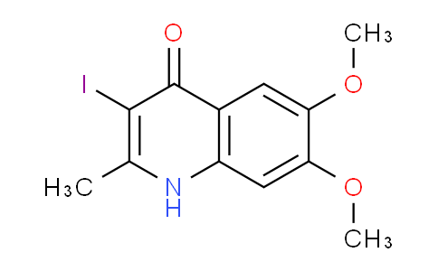 CAS No. 1330753-48-4, 3-Iodo-6,7-dimethoxy-2-methylquinolin-4(1H)-one