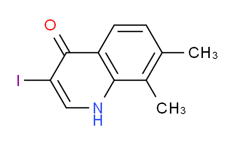 CAS No. 1330751-09-1, 3-Iodo-7,8-dimethylquinolin-4(1H)-one