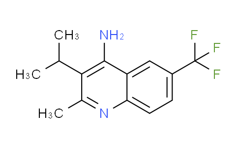 CAS No. 1707736-28-4, 3-Isopropyl-2-methyl-6-(trifluoromethyl)quinolin-4-amine