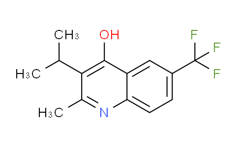 CAS No. 1707373-33-8, 3-Isopropyl-2-methyl-6-(trifluoromethyl)quinolin-4-ol