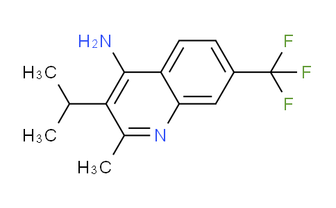 CAS No. 1707402-20-7, 3-Isopropyl-2-methyl-7-(trifluoromethyl)quinolin-4-amine