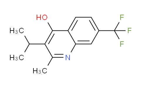 CAS No. 1710675-48-1, 3-Isopropyl-2-methyl-7-(trifluoromethyl)quinolin-4-ol