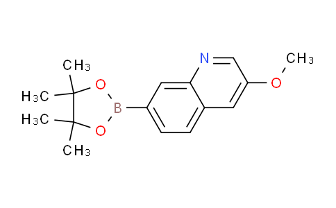 CAS No. 1375108-20-5, 3-Methoxy-7-(4,4,5,5-tetramethyl-1,3,2-dioxaborolan-2-yl)quinoline