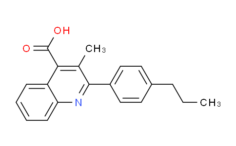 CAS No. 901555-88-2, 3-Methyl-2-(4-propylphenyl)quinoline-4-carboxylic acid