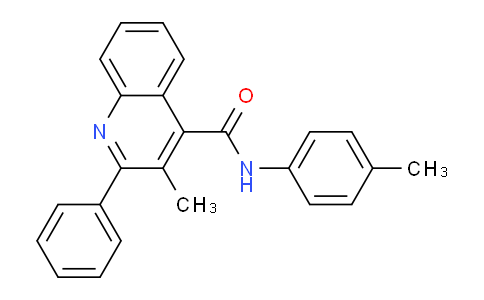 CAS No. 337936-40-0, 3-Methyl-2-phenyl-N-(p-tolyl)quinoline-4-carboxamide
