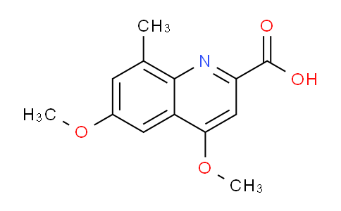 CAS No. 1351771-19-1, 4,6-Dimethoxy-8-methylquinoline-2-carboxylic acid
