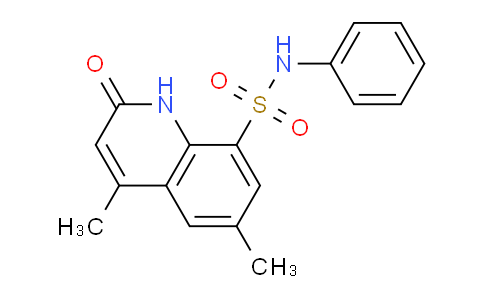 CAS No. 1269277-75-9, 4,6-Dimethyl-2-oxo-N-phenyl-1,2-dihydroquinoline-8-sulfonamide