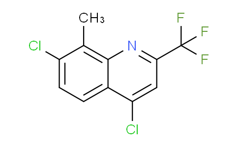 CAS No. 887350-78-9, 4,7-Dichloro-8-methyl-2-(trifluoromethyl)quinoline