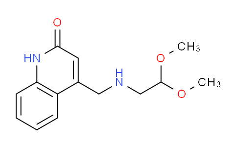 CAS No. 1086397-65-0, 4-(((2,2-Dimethoxyethyl)amino)methyl)quinolin-2(1H)-one
