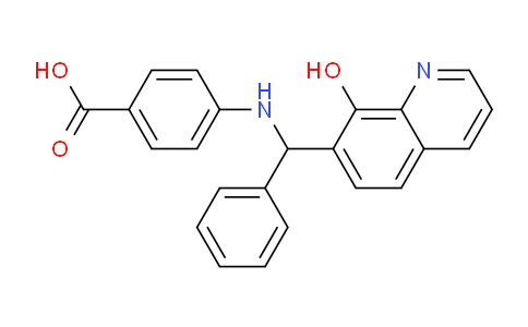 CAS No. 5335-97-7, 4-(((8-Hydroxyquinolin-7-yl)(phenyl)methyl)amino)benzoic acid