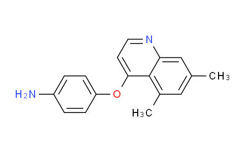 CAS No. 1315347-54-6, 4-((5,7-Dimethylquinolin-4-yl)oxy)aniline