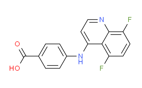 CAS No. 1315370-83-2, 4-((5,8-Difluoroquinolin-4-yl)amino)benzoic acid