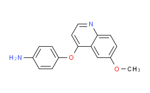 CAS No. 1220892-82-9, 4-((6-Methoxyquinolin-4-yl)oxy)aniline