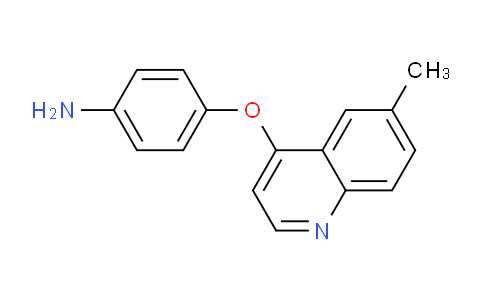 CAS No. 1315346-67-8, 4-((6-Methylquinolin-4-yl)oxy)aniline