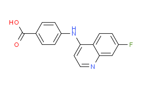 CAS No. 1315372-63-4, 4-((7-Fluoroquinolin-4-yl)amino)benzoic acid