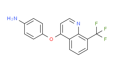 CAS No. 1315347-64-8, 4-((8-(Trifluoromethyl)quinolin-4-yl)oxy)aniline