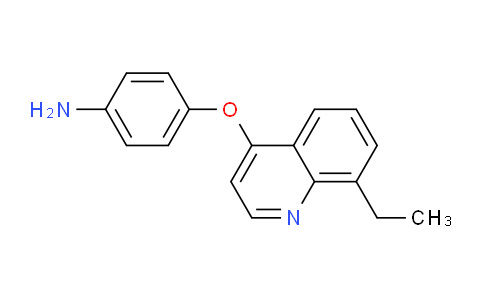 CAS No. 1315346-75-8, 4-((8-Ethylquinolin-4-yl)oxy)aniline