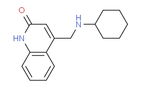 CAS No. 483284-99-7, 4-((Cyclohexylamino)methyl)quinolin-2(1H)-one